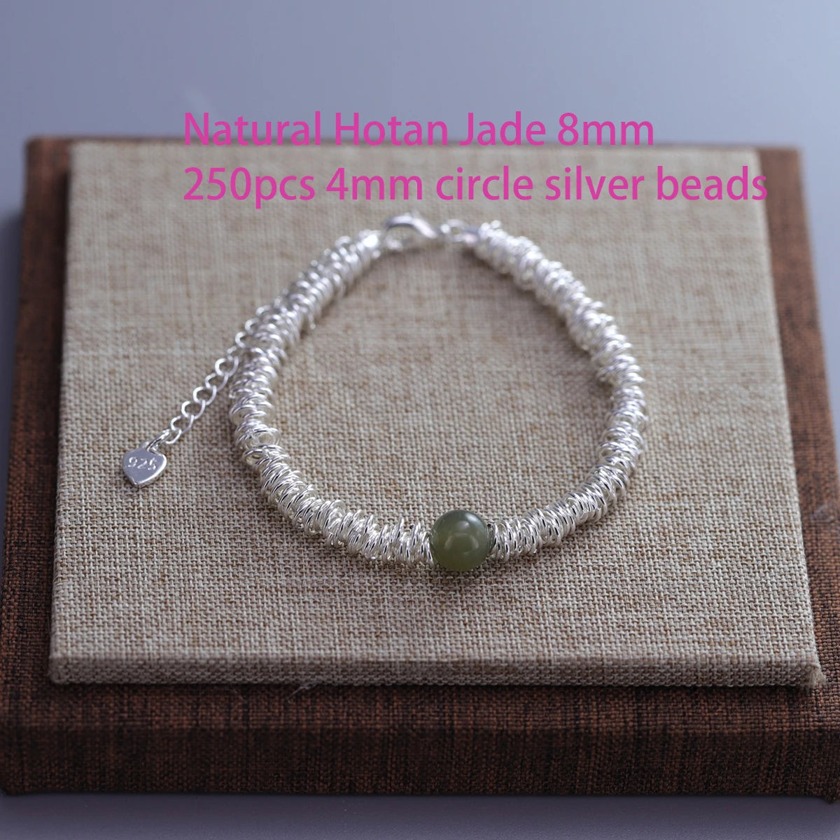 925 Sterling Silver Bead String Bracelet - Gemsy