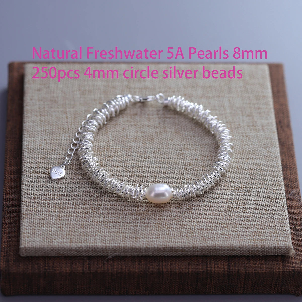 925 Sterling Silver Bead String Bracelet - Gemsy