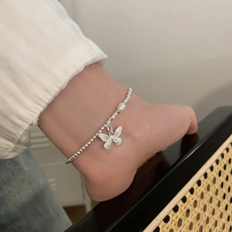 925 Sterling Silver Bead String Bracelet - Gemsy