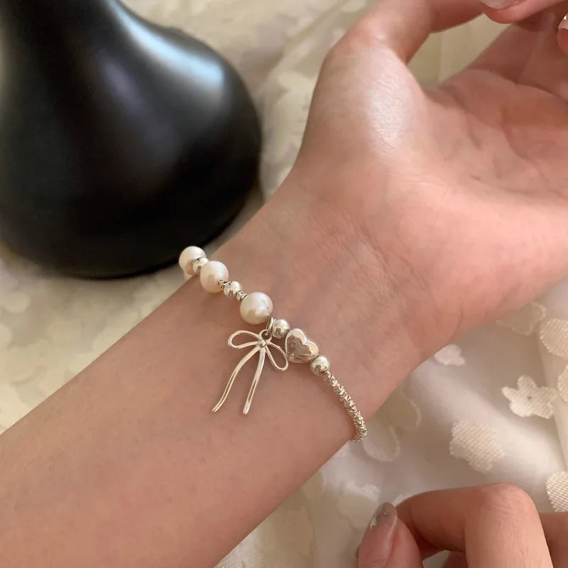 925 Sterling Silver Bead String Bracelet - Gemsy