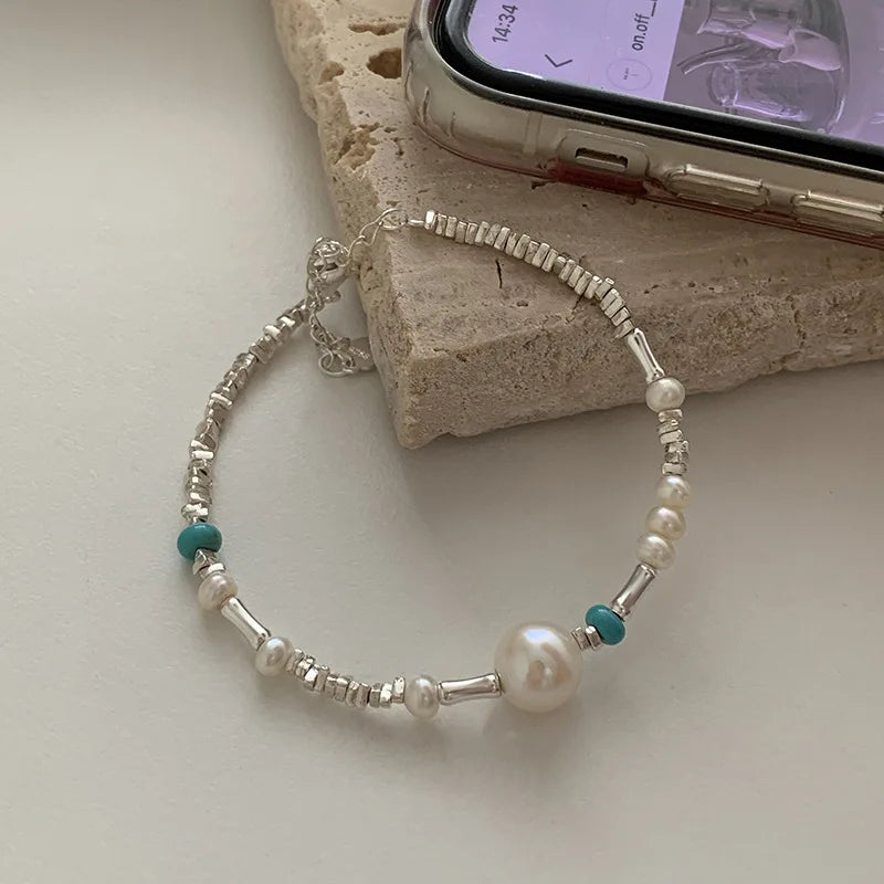 925 Sterling Silver Bead String Bracelet - Gemsy