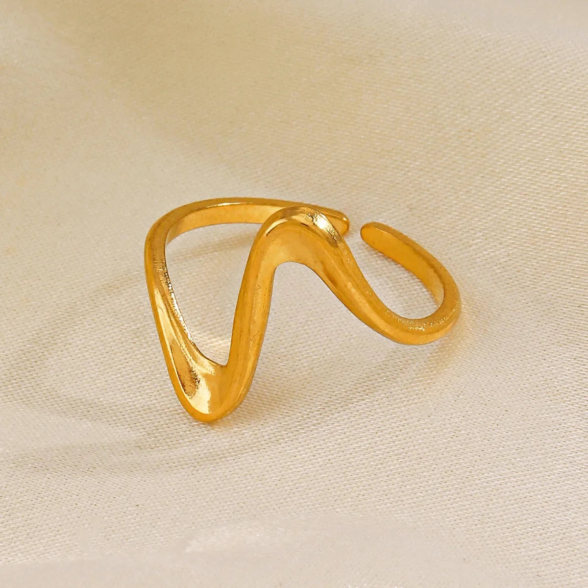 Adjustable Geometric Vintage Wave Rings for Women - Gemsy