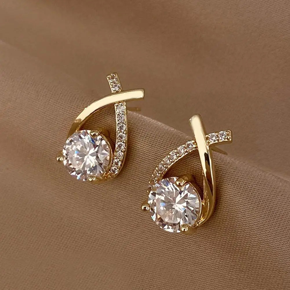 Cross Stud Earrings For Women - Gemsy