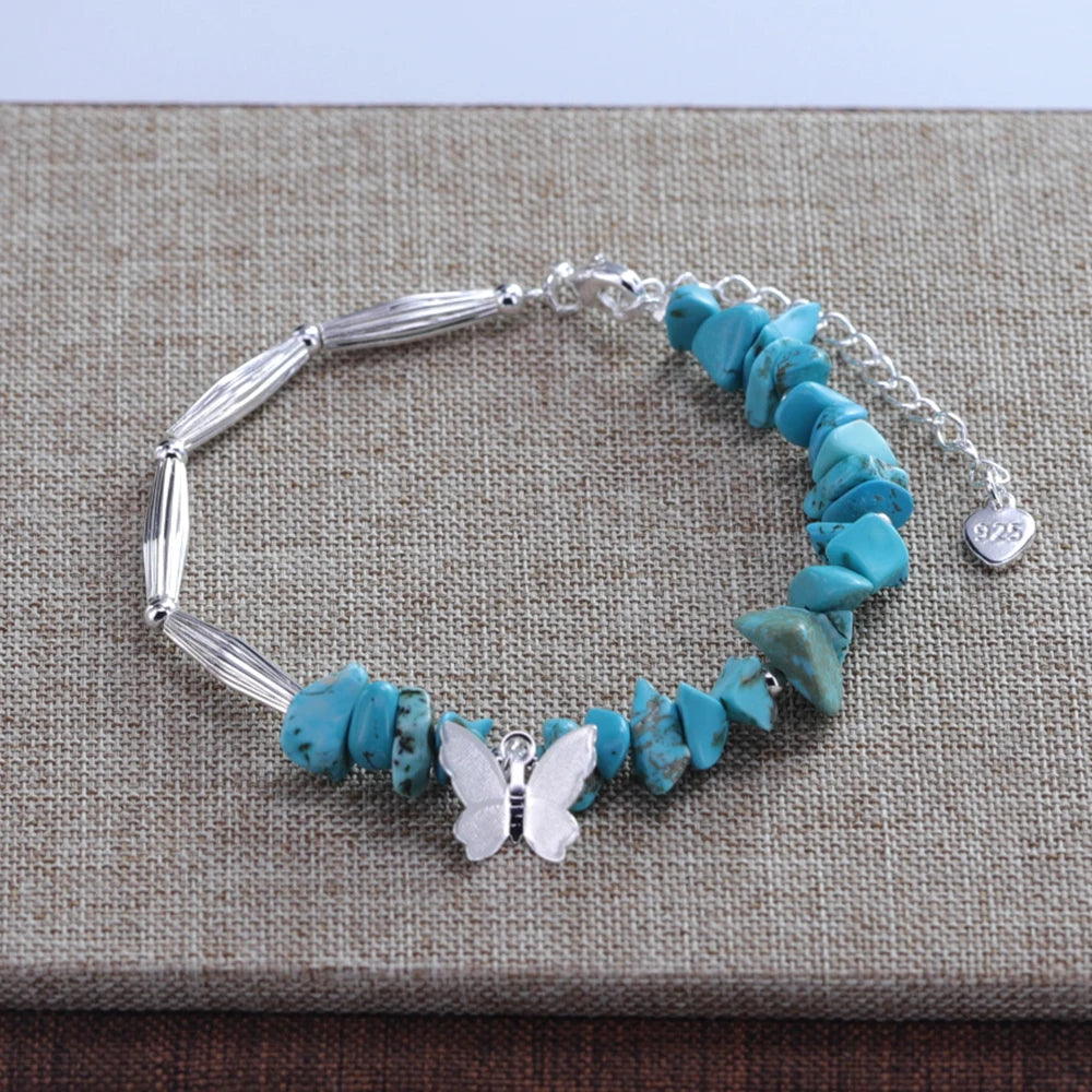 925 Sterling Silver Bead String Bracelet - Gemsy