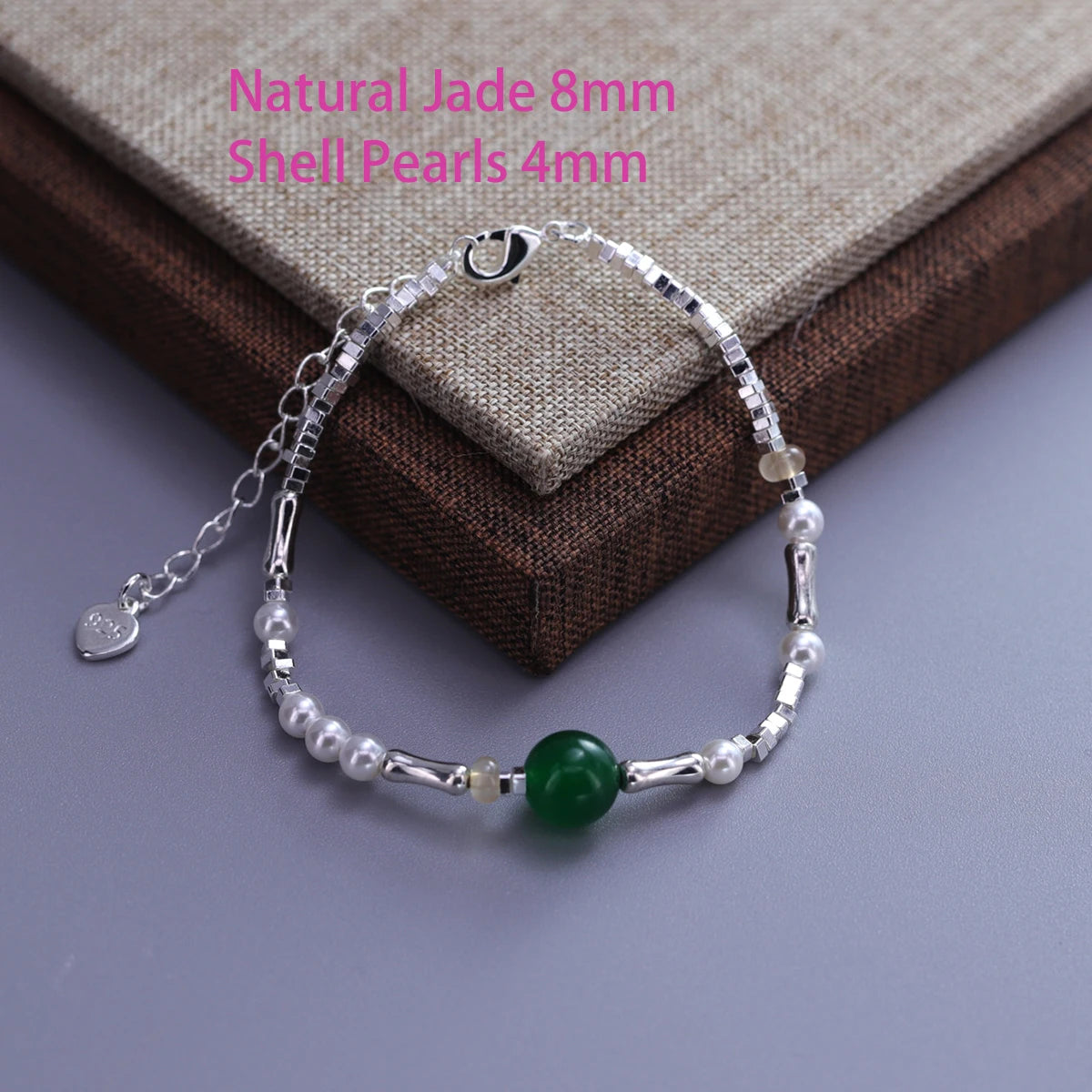 925 Sterling Silver Bead String Bracelet - Gemsy