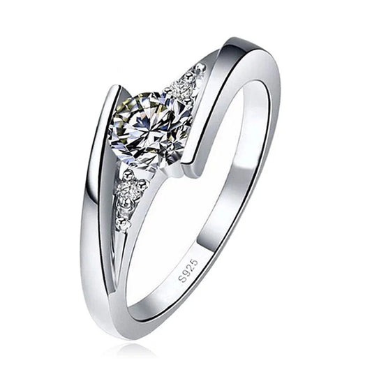 925 Sterling Silver Promise Zircon Rings - Gemsy