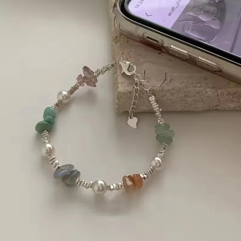 925 Sterling Silver Bead String Bracelet - Gemsy